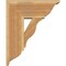 Ekena Millwork Funston Traditional Rough Sawn Bracket w/ Offset Brace, Western Red Cedar, 8"W x 18"D x 22"H BKT0806X18X22FST01RWR - alternate 3